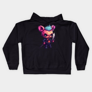 The Beast's Malevolence: Sinister Demon Bear Unleashed Kids Hoodie